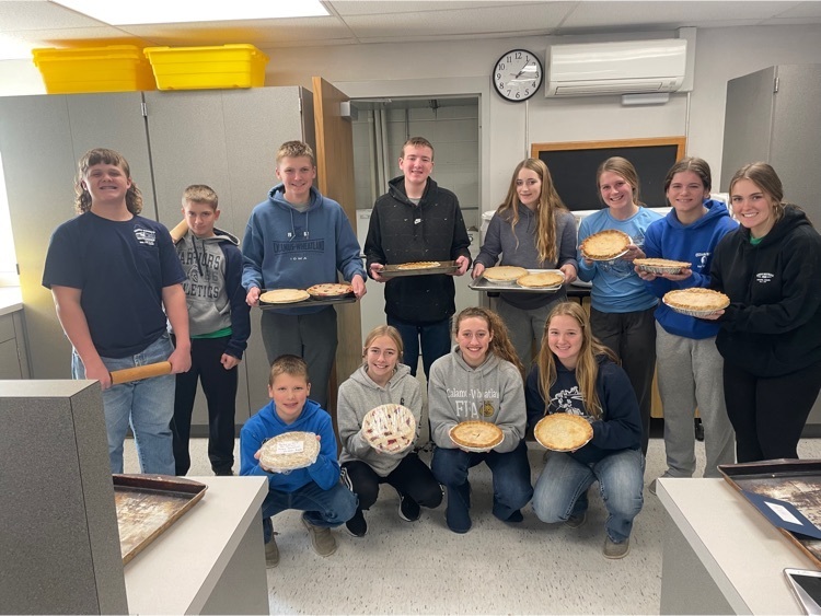 ffa members with pie