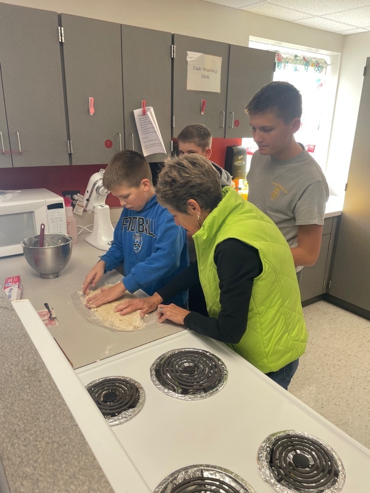 students making pies